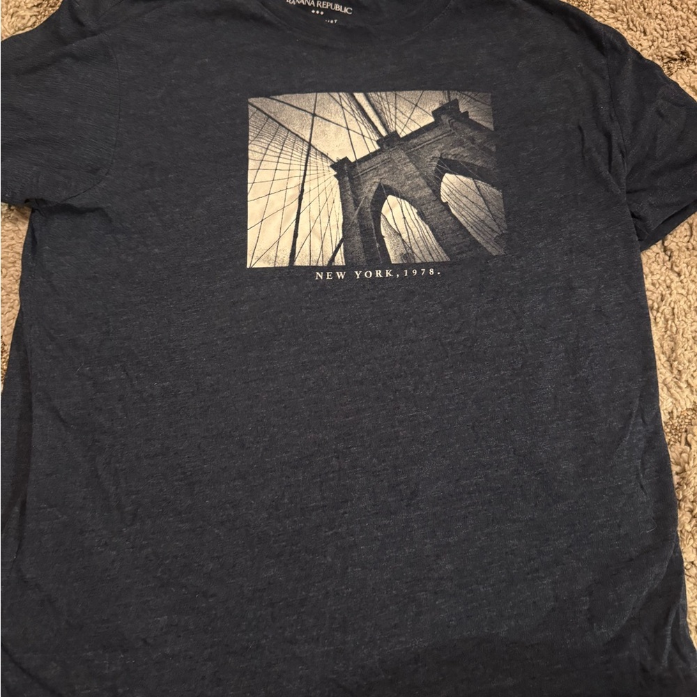 Banana Republic Dark Blue Graphic Tee